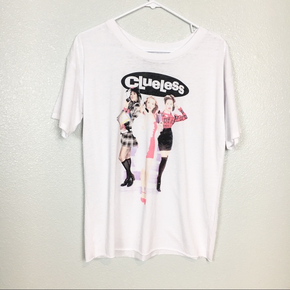Clueless | Soft White T- Shirt Large